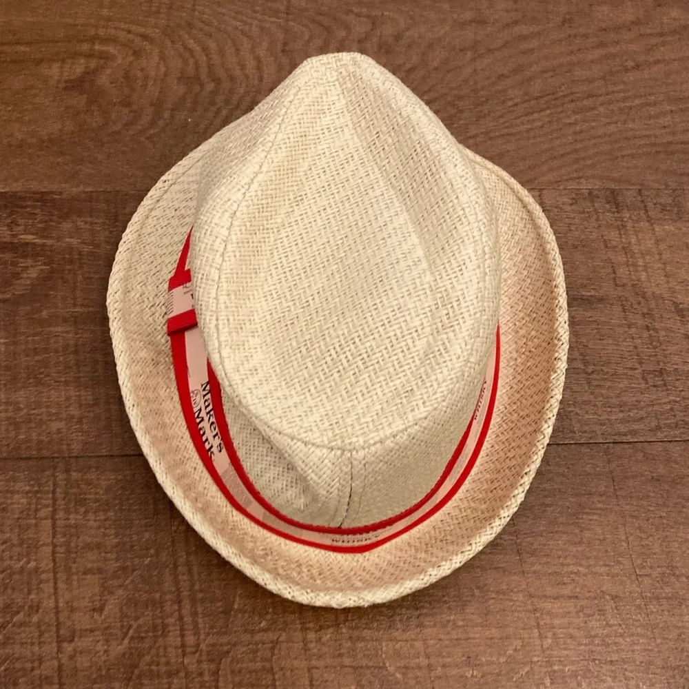 Maker’s Mark Whiskey Fedora Sun Hat Preppy Festival Kentucky Derby OSFM